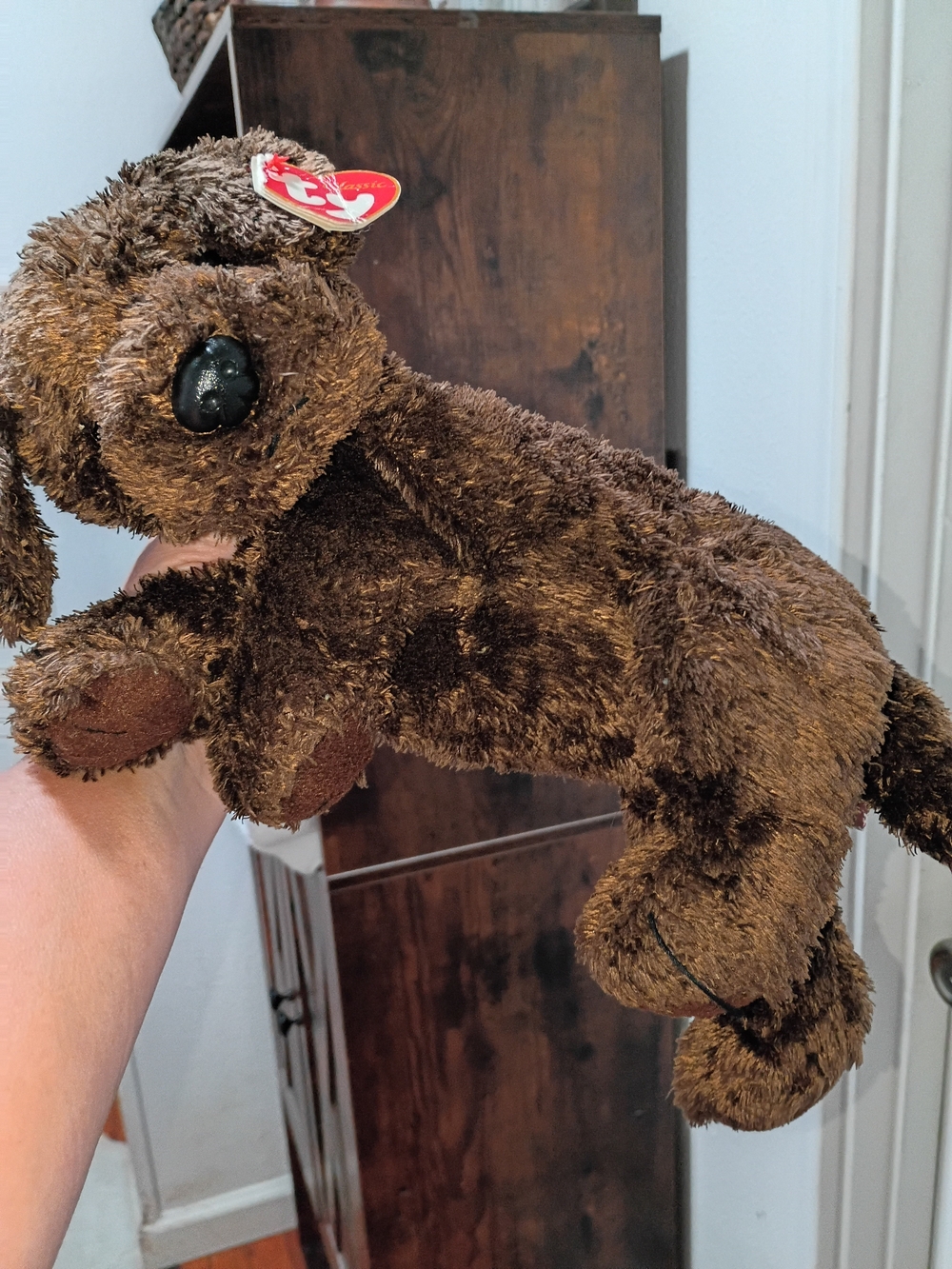 Ty Brown Plush Puppy Nuzzle